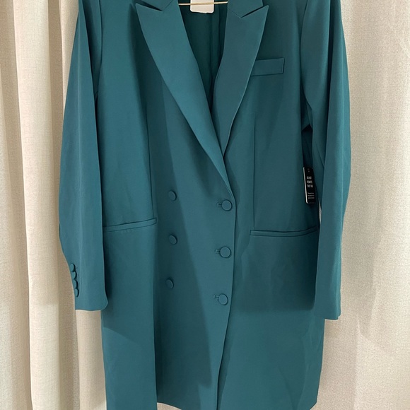 Express Teal Women's Blazer - Picture 9 of 12
